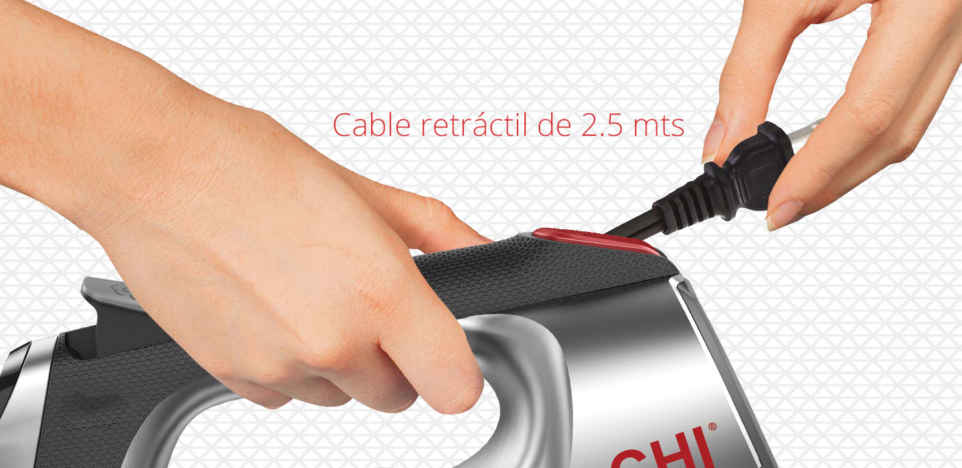 Cable retráctil de 2.5 mts